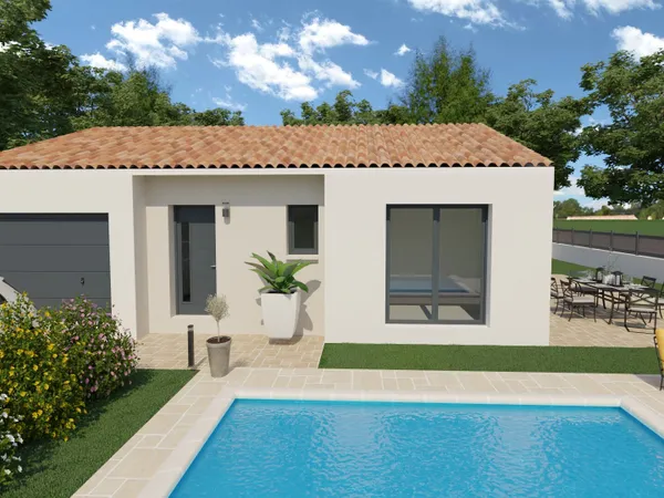 Terrain + maison 80 m² 