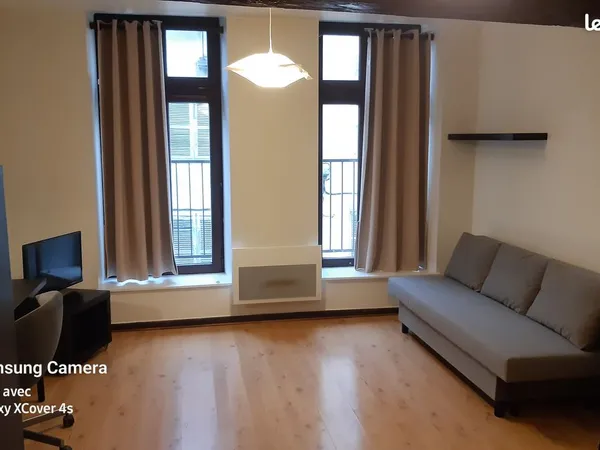 Grand studio meublé avec lave-linge et tv hd en centre-ville 