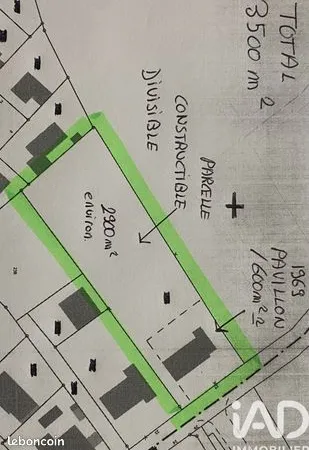 Terrain 2900 m² 