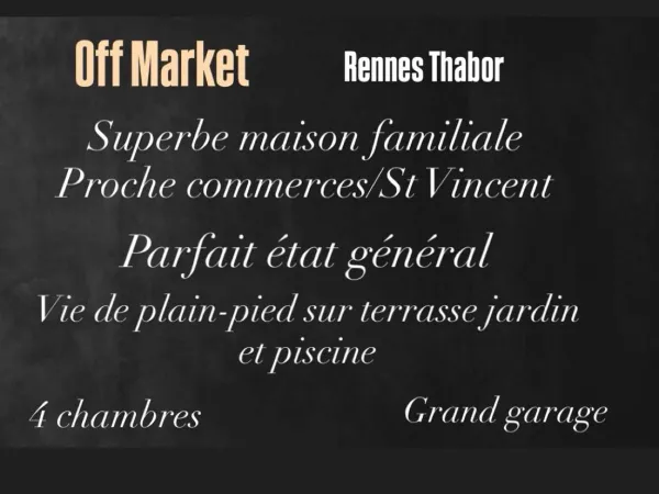 Vends maison familiale 