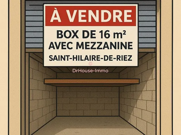 À VENDRE - BOX / LOCAL DE 16 m² AVEC MEZZANINE - SAINT-HILAIRE-DE-RIEZ (Plage des demoiselles) 