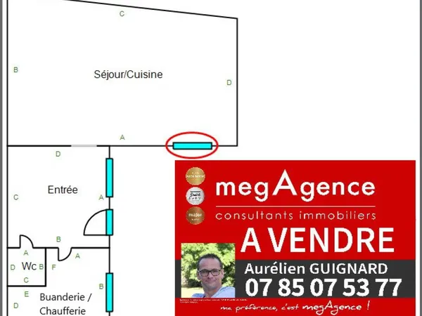 3 chambres, beaux volumes à vivre, petit exterieur 