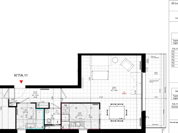 Appartement neuf Vénissieux - 2 pièces de 60.90m² 