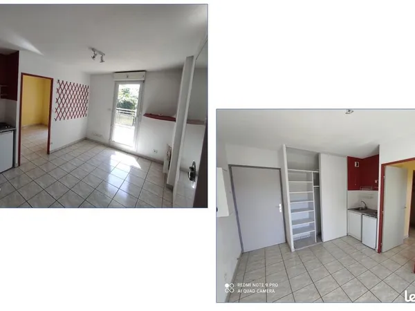 Appartement T1 bis 25m2 avec terrasse et garage 