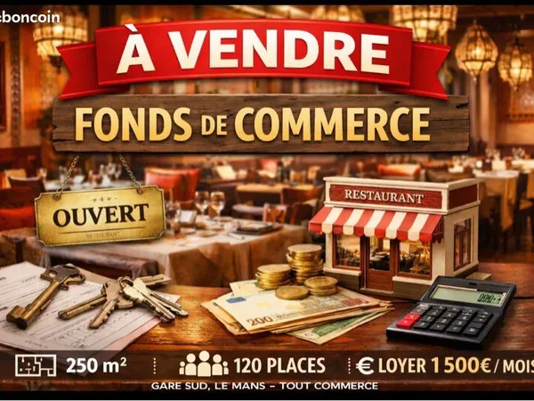 À vendre fonds de commerce 