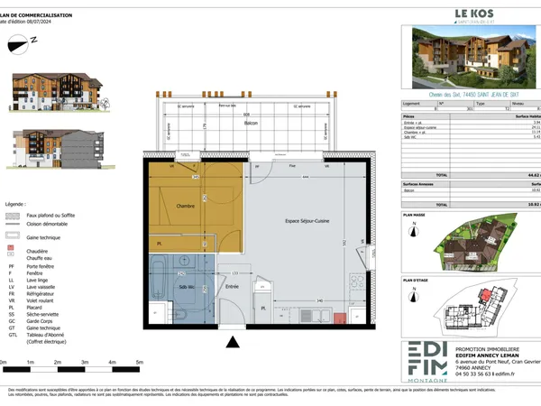 Bel appartement en plein centre de Saint-Jean-de-Sixt 