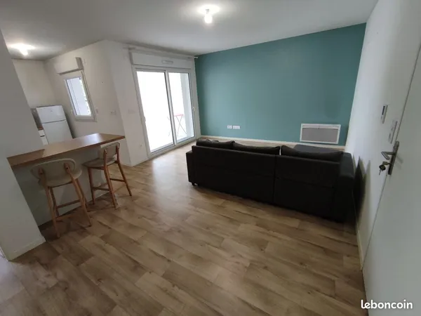 À Louer : Appartement T2 Meublé Récent de 45m² - Bouguenais Bourg 