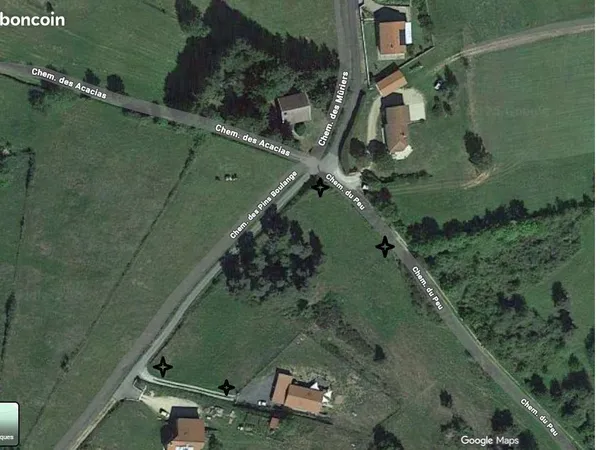 Vente terrain de 3 lots constructibles 