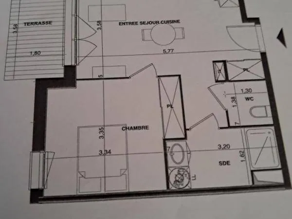 Appartement 2 pièces 40 m² 