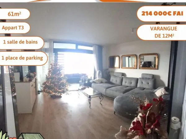 Appartement 3 pièces 60 m² 