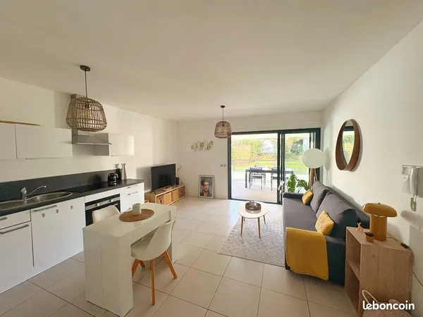 Anglet 5 Cantons : T2 41 m² + terrasse 28 m² + box 