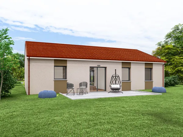 Terrain + maison 75 m² 