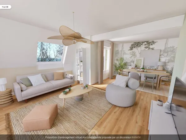 Appartement 3 pièces 74 m² 