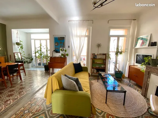 Location T2/3 meublé petite terrasse Février-Mai 2026 / trois mois (Quartier le Camas, Marseille 