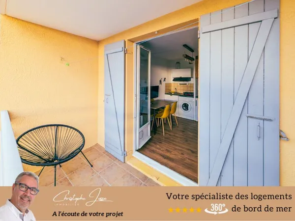 T2 avec terrasse et parking direct plage 
