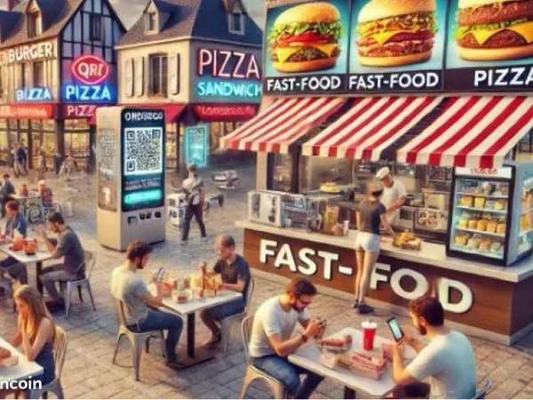 Fast food snack avec extraction 15m2 