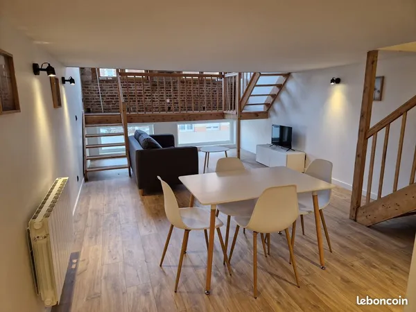 Magnifique T2 en duplex - Vieux-Lille - 55m² - Refait à neuf, vendu meublé 