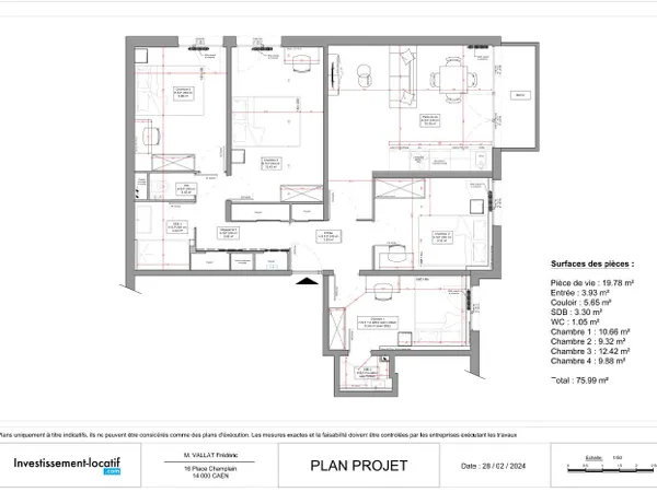 Appartement 5 pièces 19 m² 