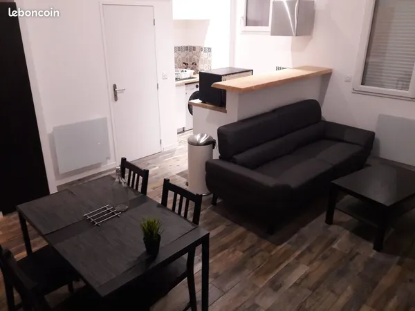 Pas de frais d'agence, T2 meublé refait à neuf plein centre : 