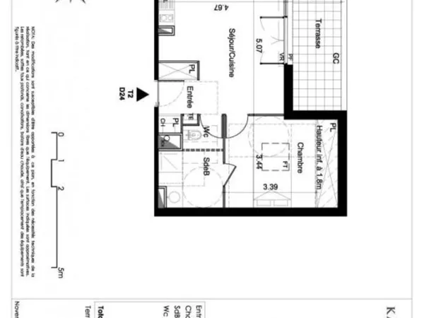 Appartement de 42m2 à louer sur Tournefeuille 