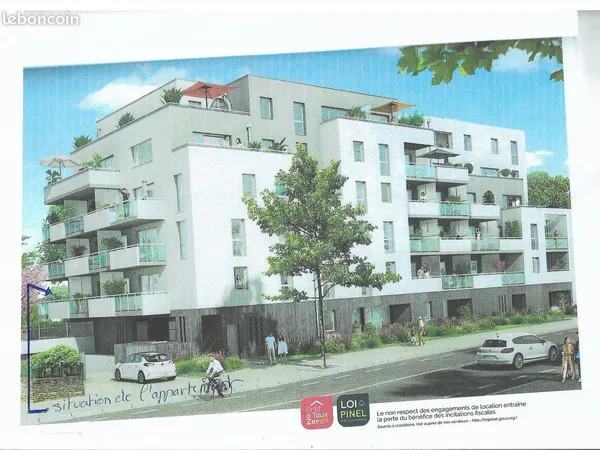 Appartement a louer T3 boulevard du massacre st herblain 