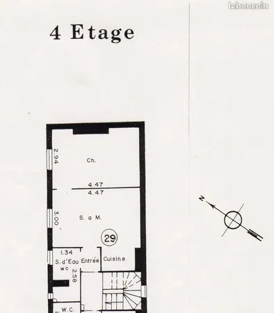 Appartement 2 pièces 32 m² 
