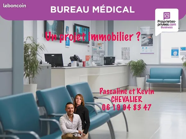 Local bureaux 60 m² 
