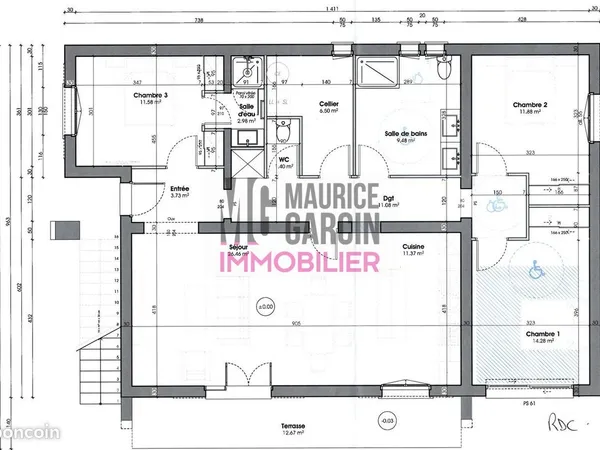 Appartement 4 pièces 110 m² 