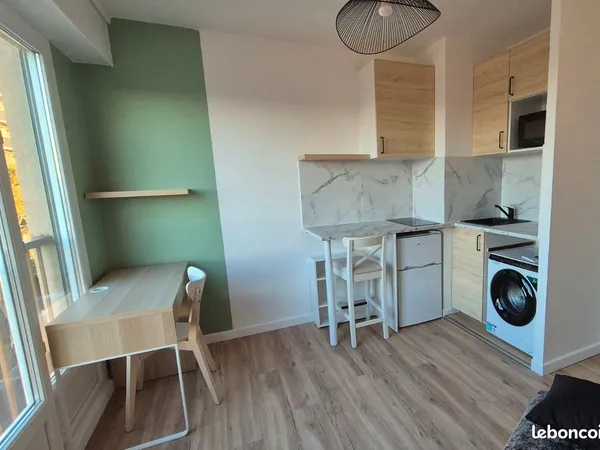 Studio refait neuf, clé en main 