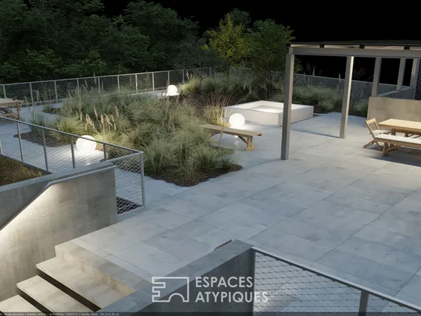 Penthouse d'exception avec jardin suspendu 
