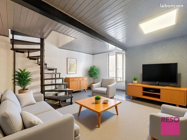 Duplex 2 pièces 53 m² 