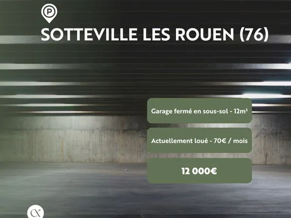 Parking/box 12 m² SOTTEVILLE LES ROUEN 