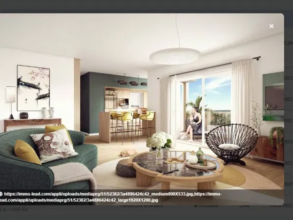 Appartement 3 pièces 60 m² 