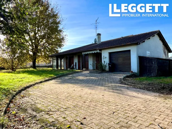 Jolie maison plain pied avec deux chambres, jardin clos et garage. 