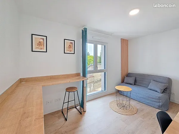 Studio meublé 21m2 DPE B 