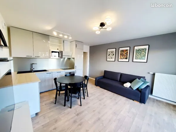 Appartement F2 de 40m²+ balcon de 32m² + cave 