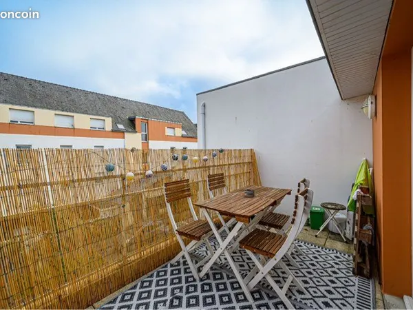 Grand et lumineux T2 53m2 meublé, terrasse, box fermé 