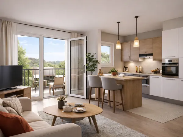 Résidence haut standing aux portes de Paris !!! 2 pièces avec balcon + terrasse+ parking 