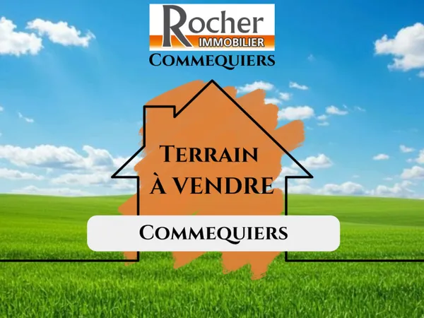 COMMEQUIERS - Terrain à bâtir viabilisé de 623 m². 