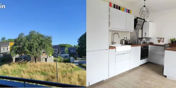 2 pièces calme avec vue sur jardin / Grande terrasse / Place de parking 