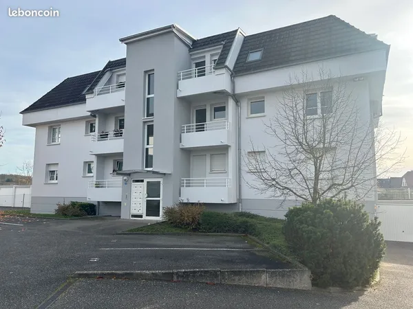 Beau 3P 67m2 - vue sur champs - prox centre ville - cave pk - Brumath 
