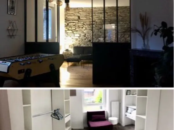T2 100m2 centre ville+terrasse 