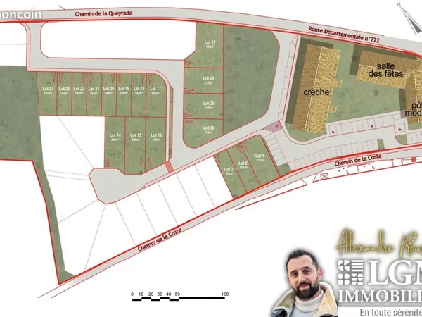 Terrain 144 m² Montpezat 