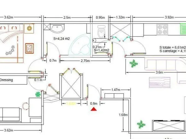 Beau 3P 56m² à Meudon calme et lumineux 