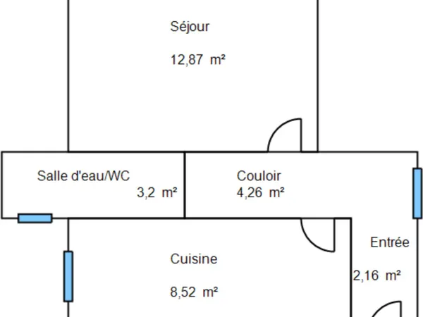 103 Cessole studio 31m2 loué 
