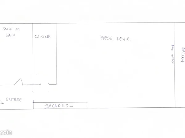 Location studio meublé 