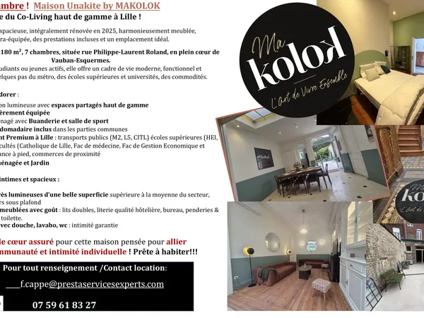 Loue maison 180m² 