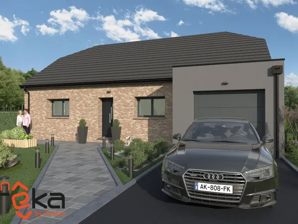 Terrain + maison 101 m² 