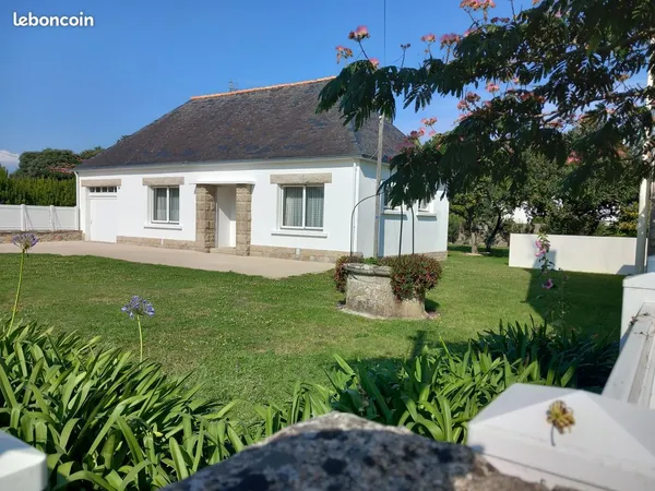 Maison de plain-pied -2 chambres et grand jardin clos 