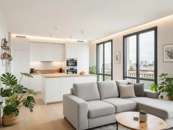 APPARTEMENT 4 PIÈCES LUMINEUX avec BALCON et PARKING à SAINT-OUEN - QUARTIER VIEUX SAINT-OUEN / 